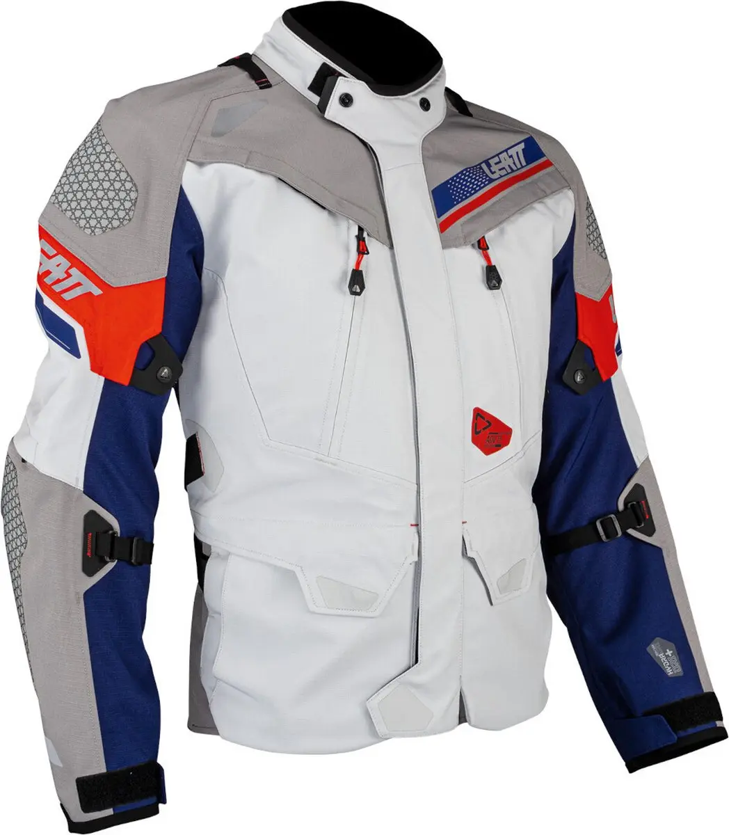 Leatt ADV DriTour 7.5 Waterdichte Textieljas - 3XL - Royal Grijs/Blauw/Rood