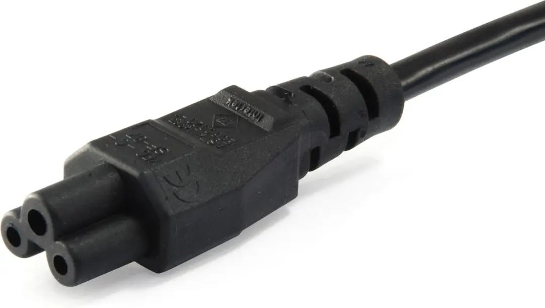 Equip Netstekker F naar C5 3m - Zwart