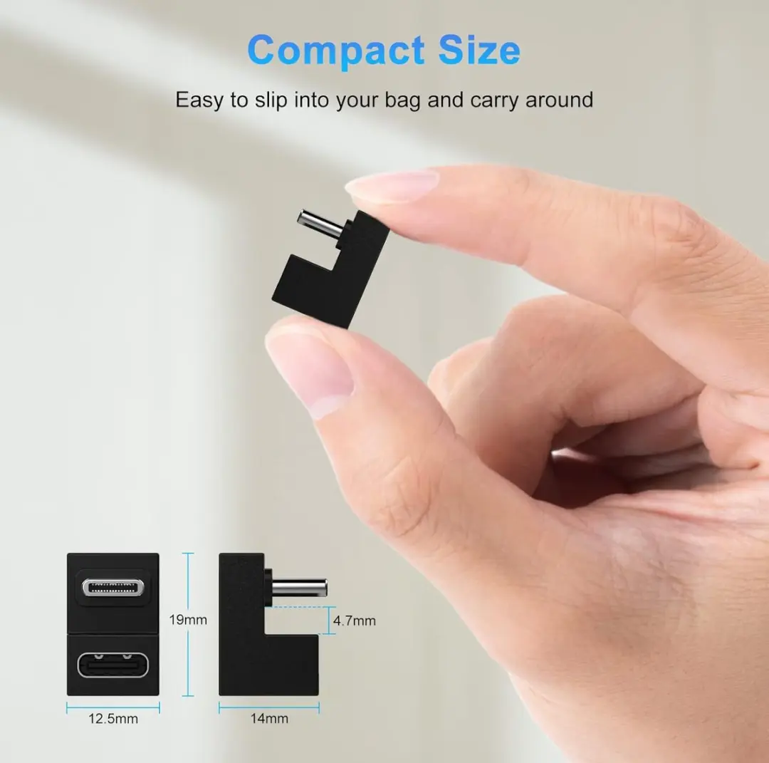 Equip 133476 USB-C Adapter 100W PD 10Gbps - Zwart - afbeelding 2 van 6