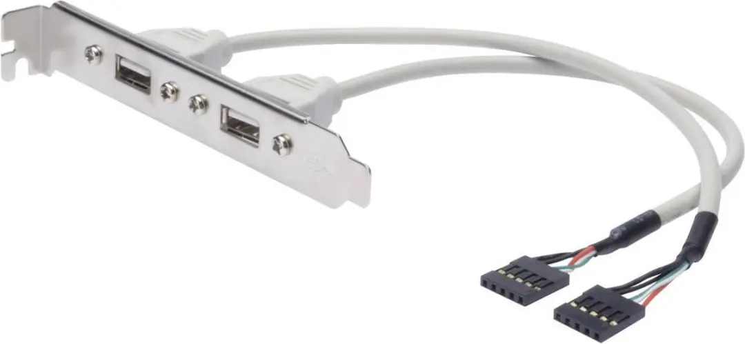 Digitus AK-300301-002-E USB Beugelkabel - 2x5pin IDC Beige - afbeelding 4 van 4
