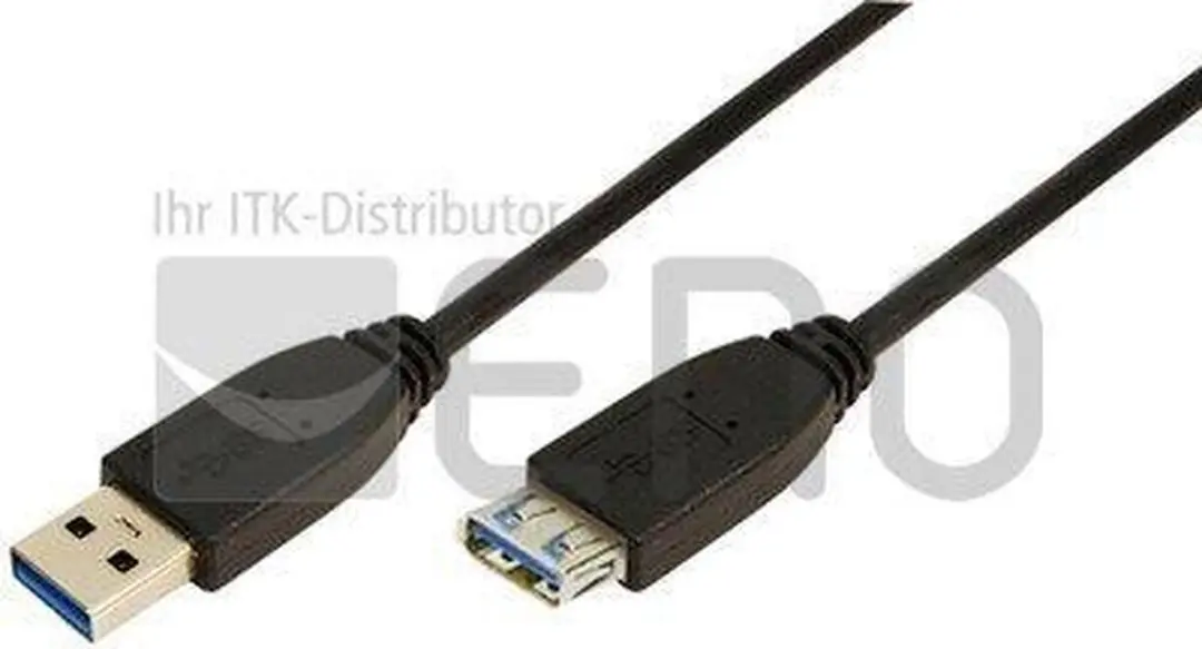 Logilink USB 3.2 Gen1 CU0043 USB-A Kabel 3m - Zwart