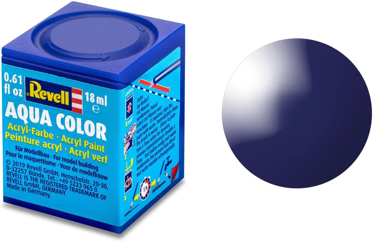 Revell Hobbyverf Acryl Aqua #54 Night Blue Gloss