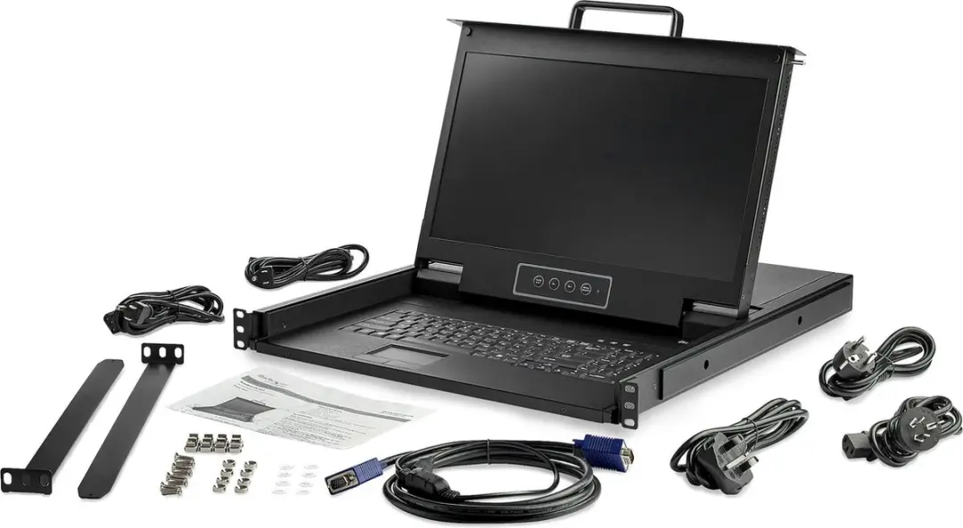 Startech RKCONS17HD KVM Console 17,3 inch - 1 Poort - Zwart - afbeelding 2 van 6