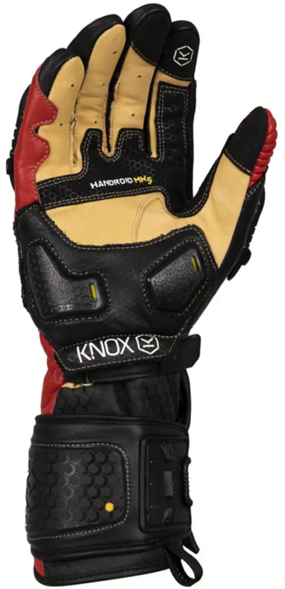 Knox Handroid MK5 Handschoenen - Zwart/Rood 2XL - afbeelding 2 van 6