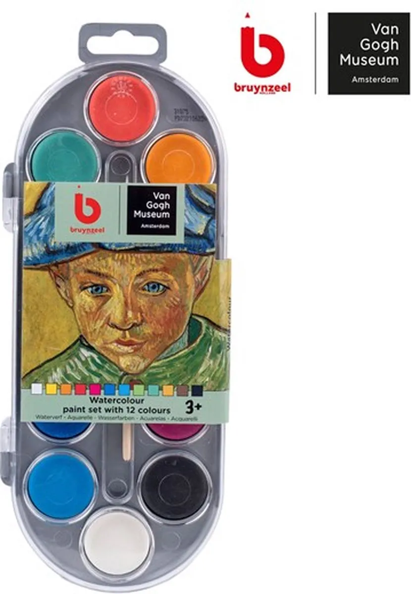BRUYNZEEL Van Gogh Museum Aquarelverfset - 12 Kleuren 250ml Multicolor - afbeelding 6 van 6