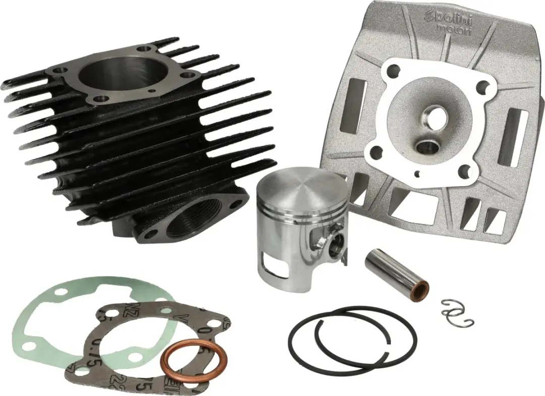 Polini cilinder 70cc gietijzer incl. cilinderkop voor Peugeot 103