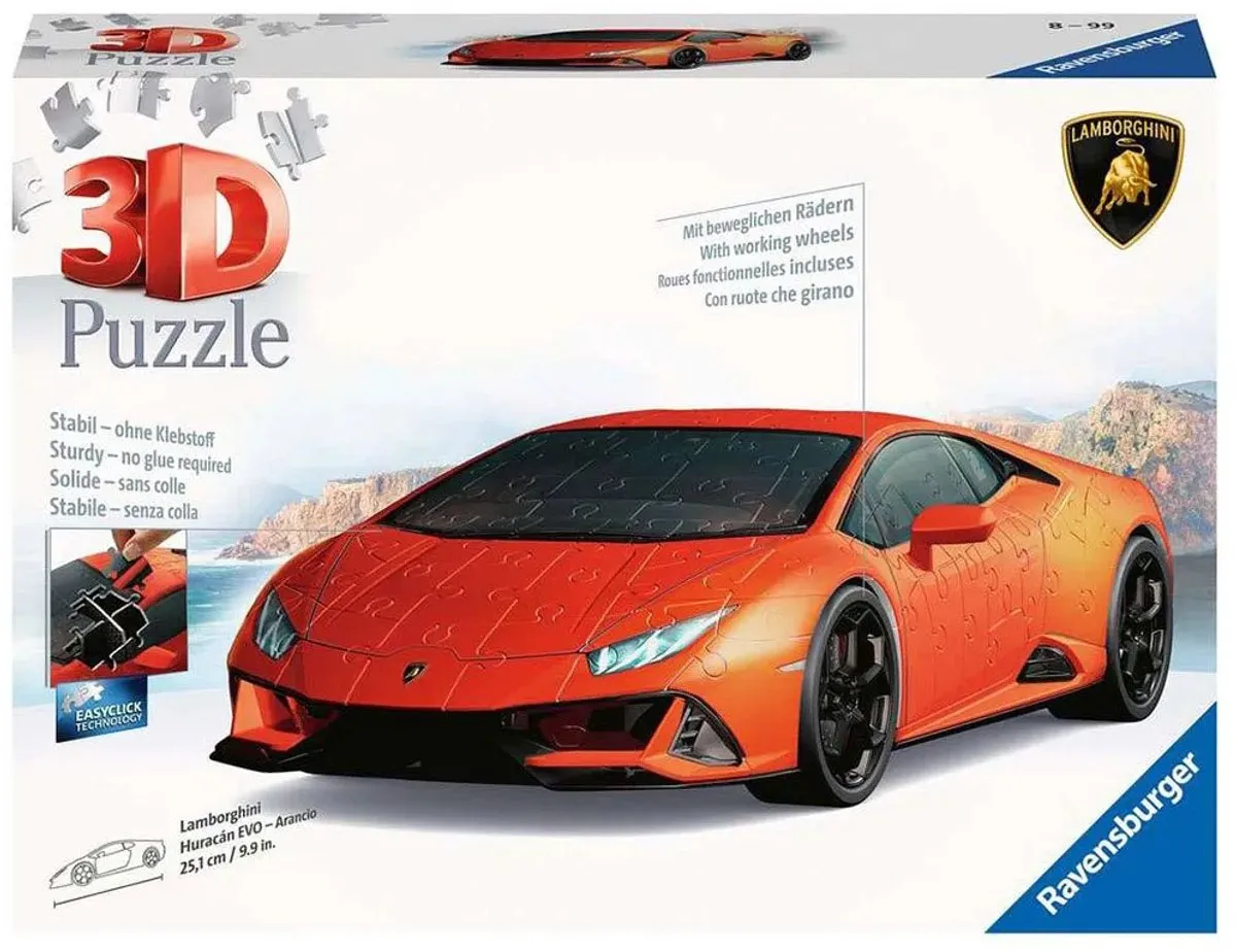 Ravensburger Lamborghini Huracán EVO 3D Puzzel - 108 Stukken