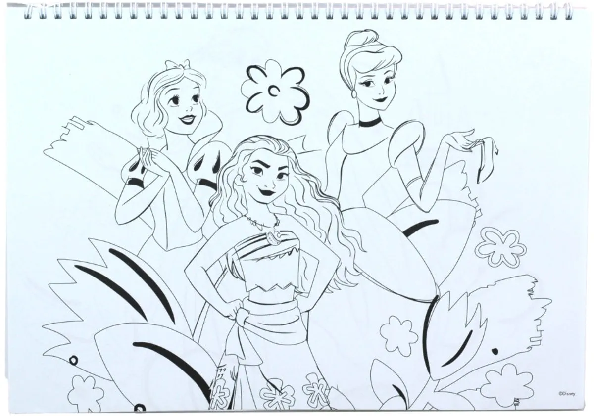 Disney Princess Your World Spiraalschetsboek - 40 Vel A/4 - Multi