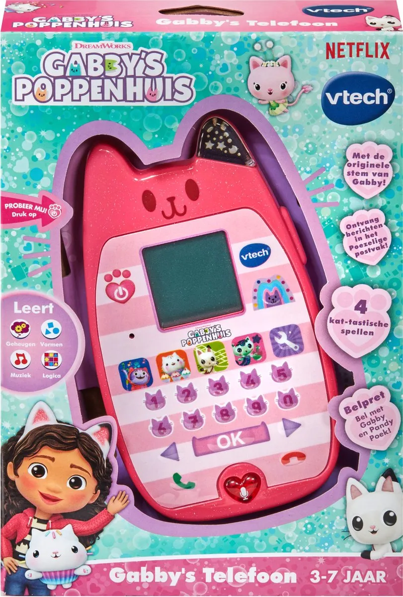 VTech Gabby Smartphone - 4 Spelletjes - Multicolor