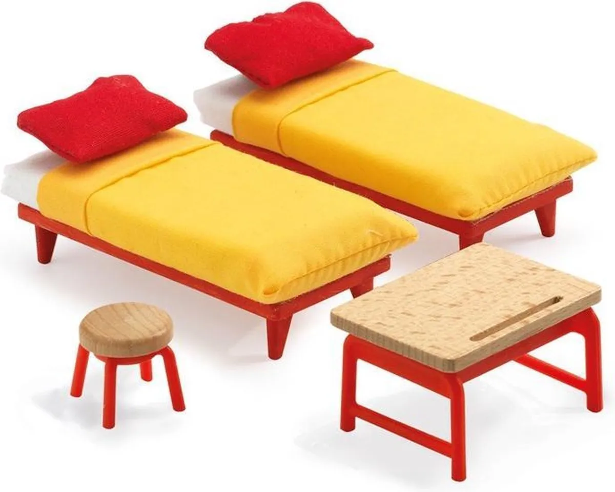 Djeco Poppenhuis Kinderkamer - Minipop