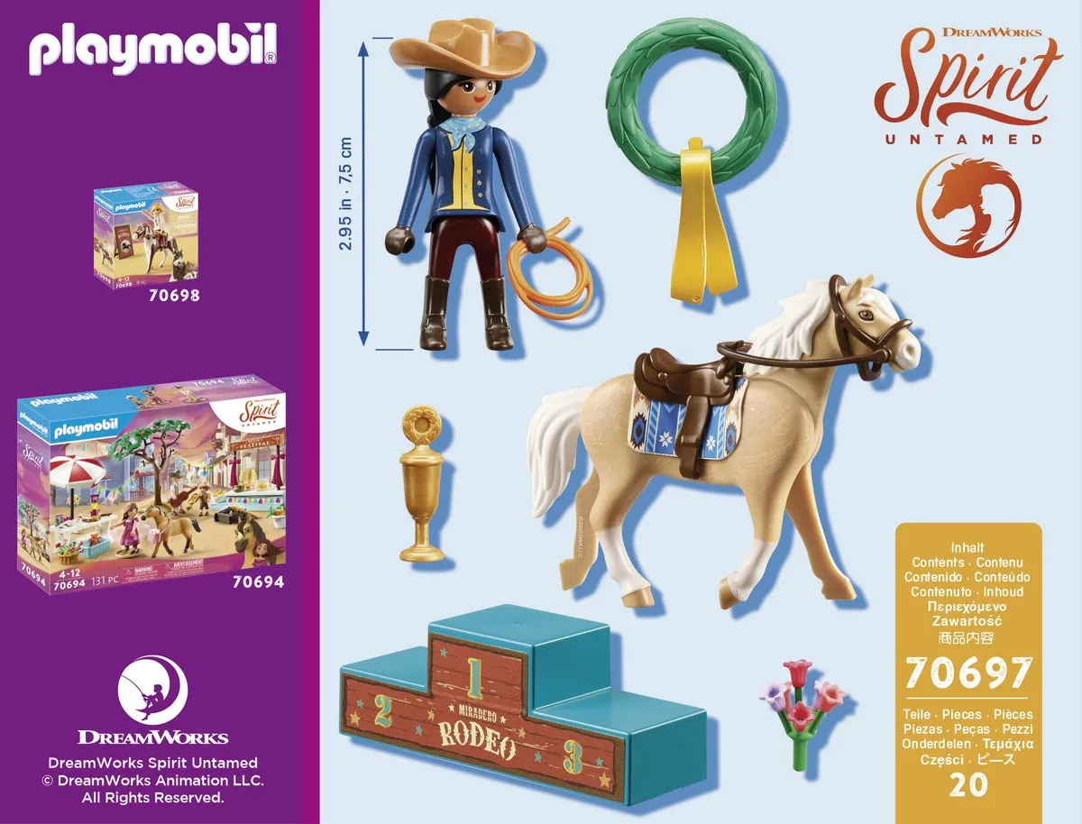 Playmobil Spirit Rodeo Pru 70697 - Multicolor