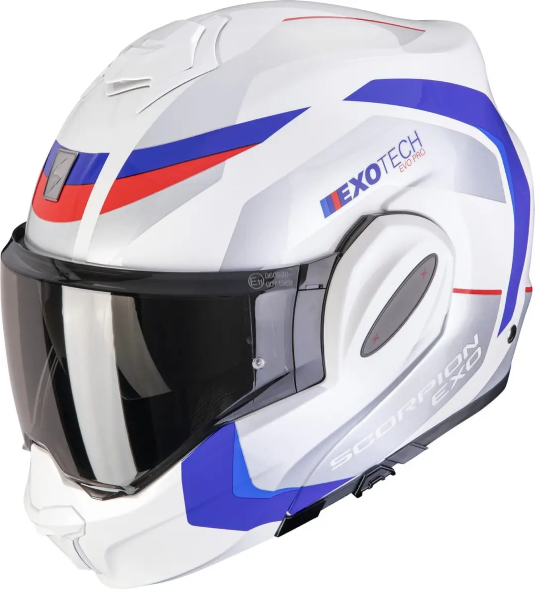 Scorpion Exo-Tech Evo Pro Acuti Opklapbare Helm - XS - Zwart/Grijs/Wit - afbeelding 2 van 6