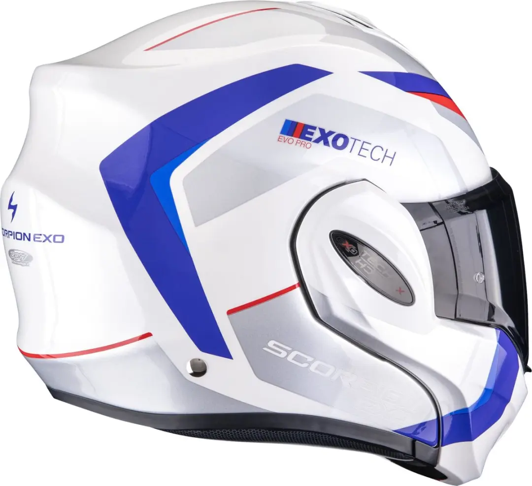 Scorpion Exo-Tech Evo Pro Acuti Opklapbare Helm - XS - Zwart/Grijs/Wit - afbeelding 3 van 6