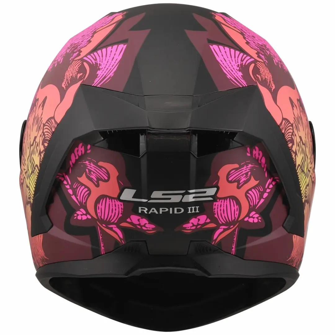 LS2 Rapid III FF820 Helm - Zwart/roze 3XL