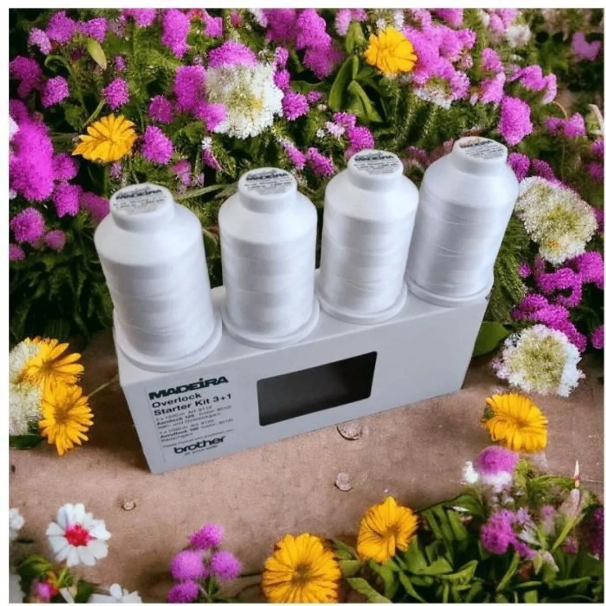 Brother Overlock Starter Kit 4 Stuks - Wit