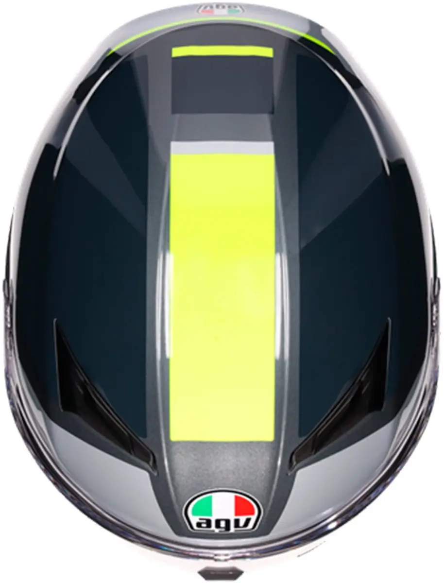 AGV K3 E2206 Integraalhelm - XL - Grijs/Geel/Fluo