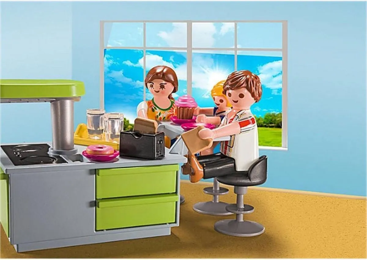 Playmobil City Life Meeneemkeuken 9543 - Blauw