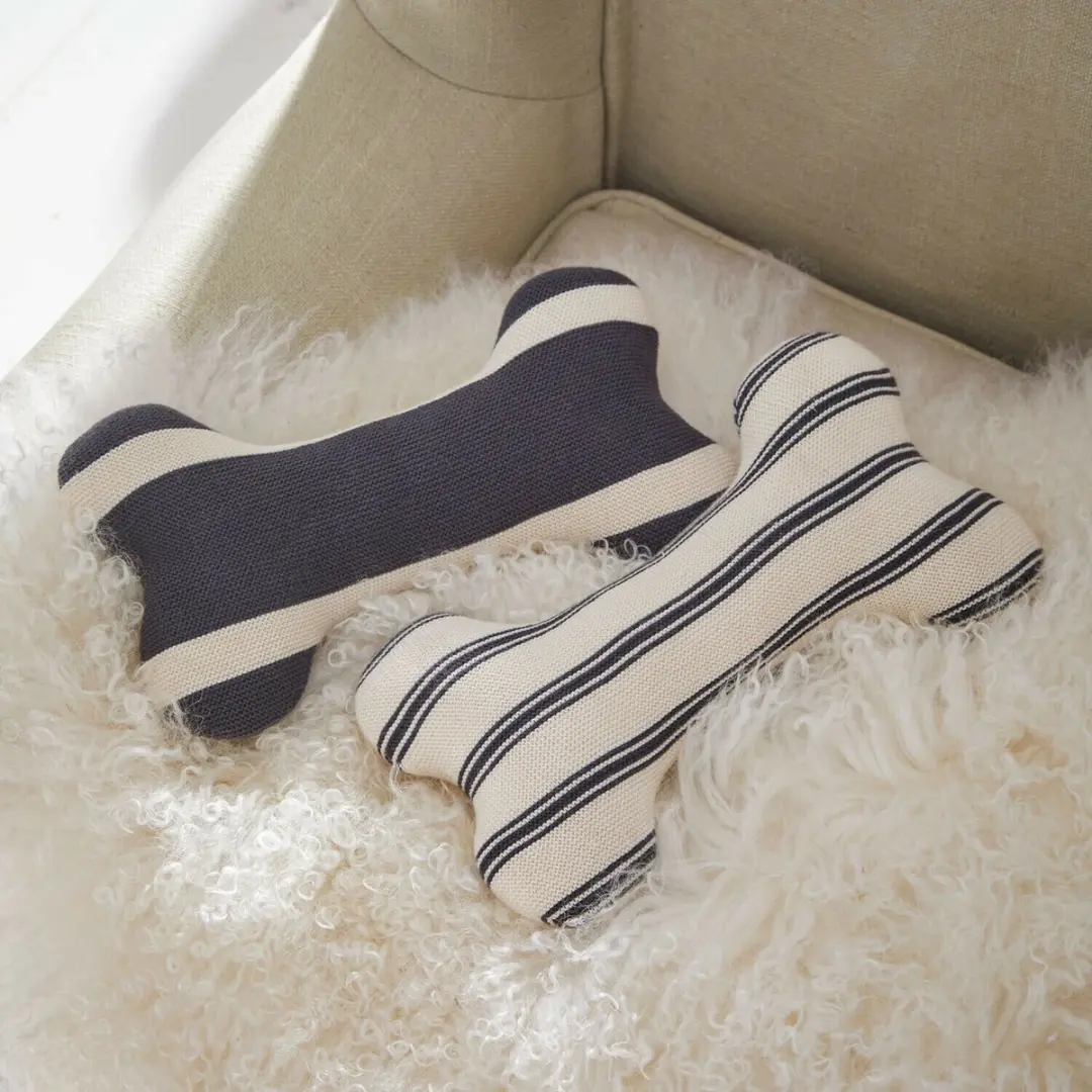 Loberon Snuffa Huisdierenspeeltjes Set - 2 Stuks - Grijs/Crème