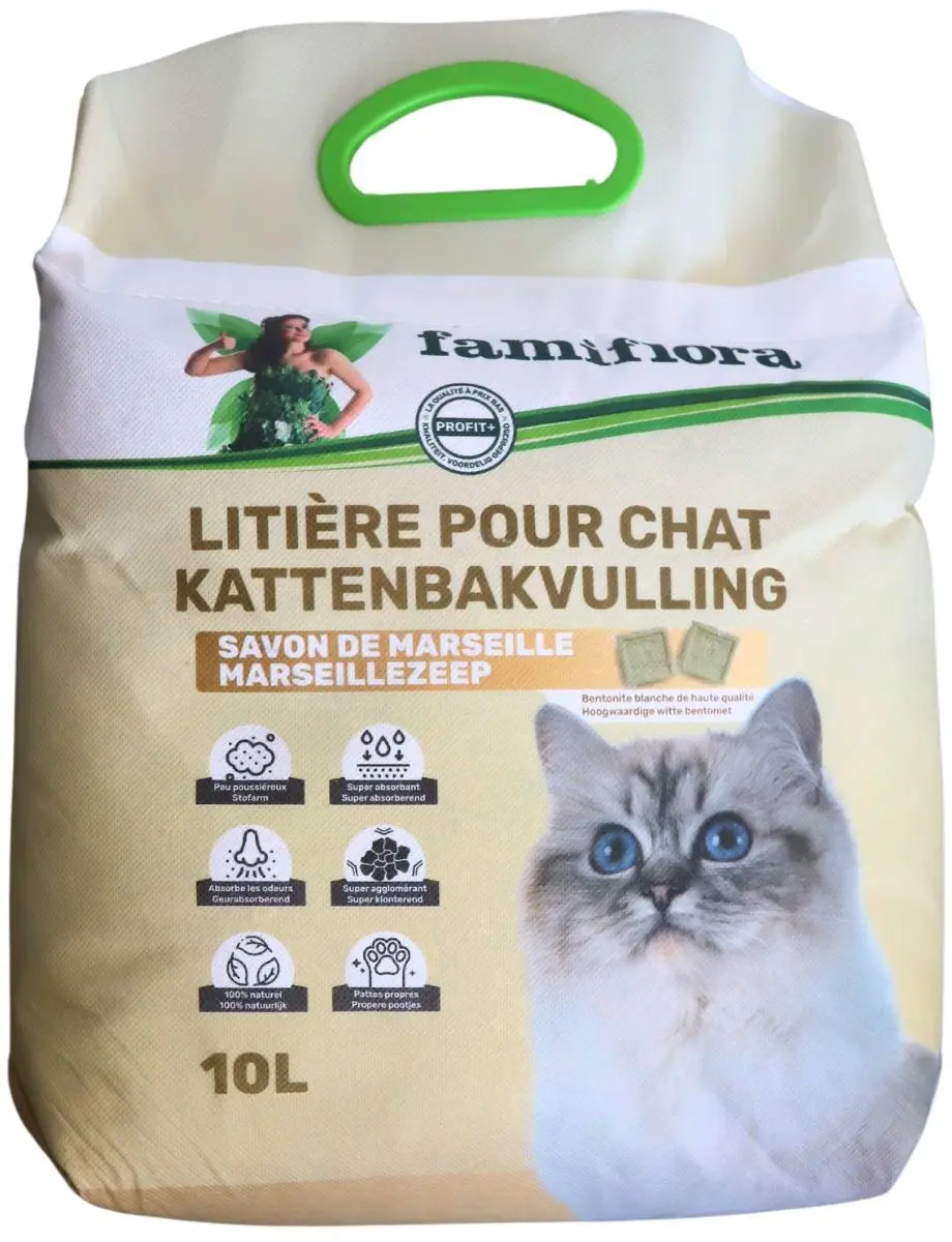 Famiflora Kattenbakvulling Marseille Zeep
