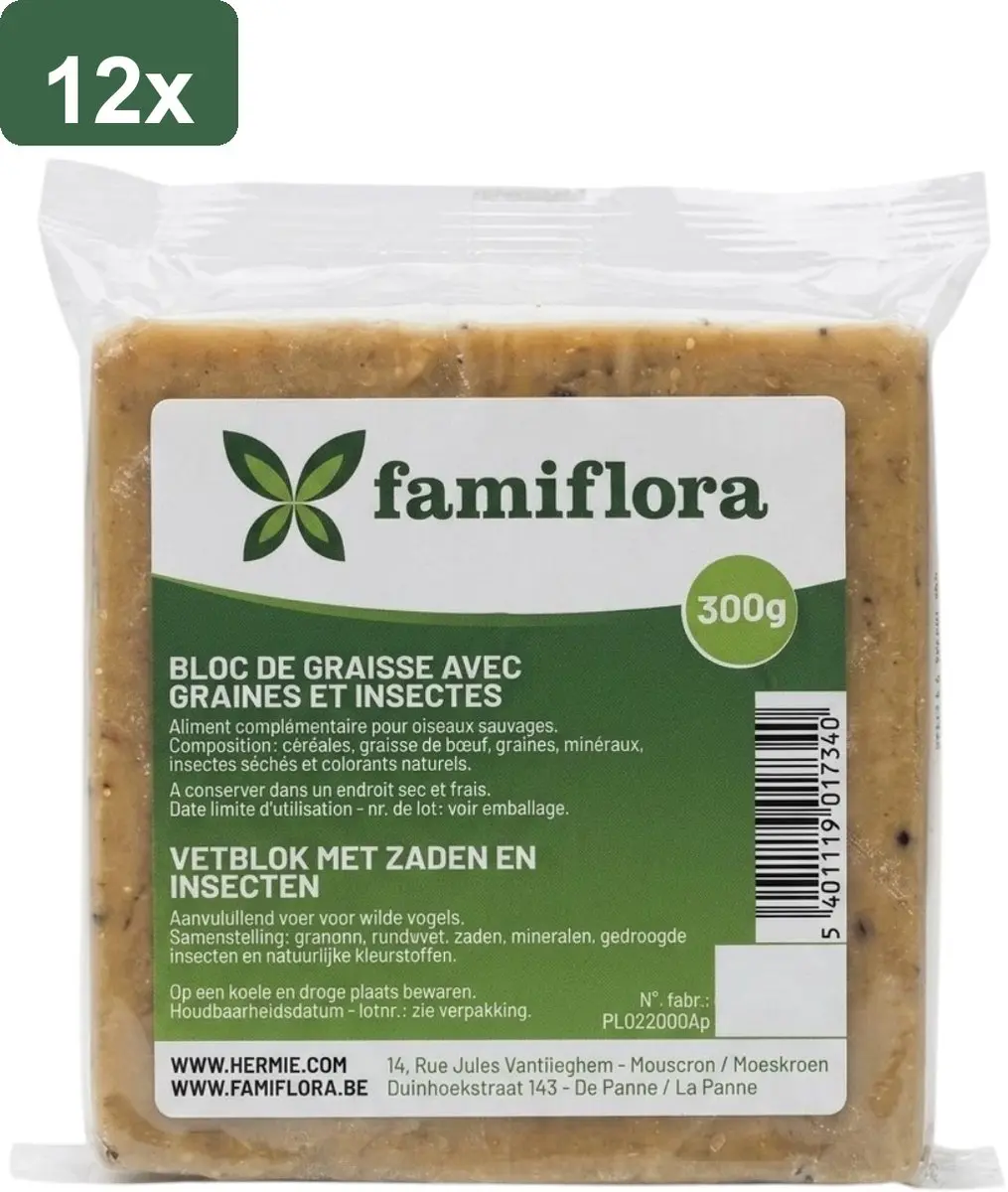 Famiflora Vetblok Pindakaas Tuinvogels