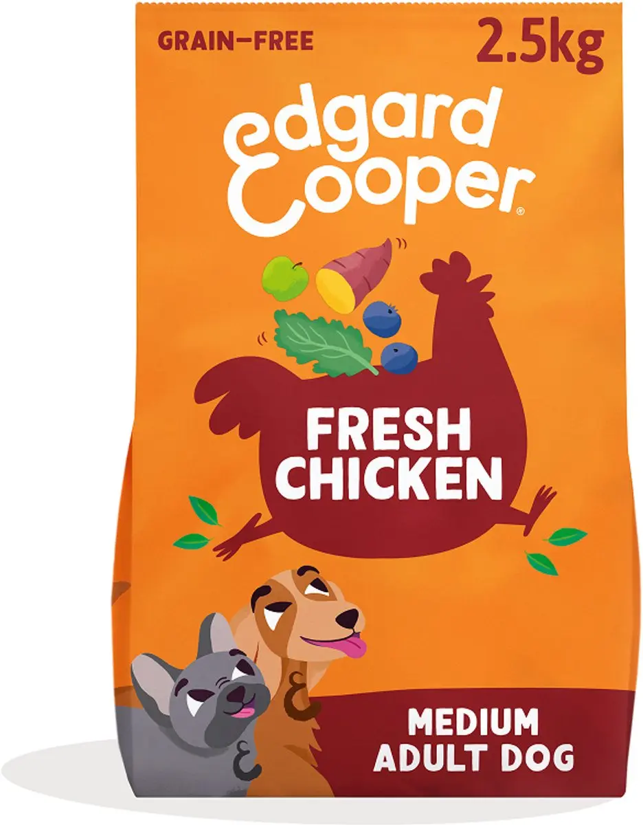 Edgard & Cooper Adult Hondenbrokken Medium Kip 2,5kg