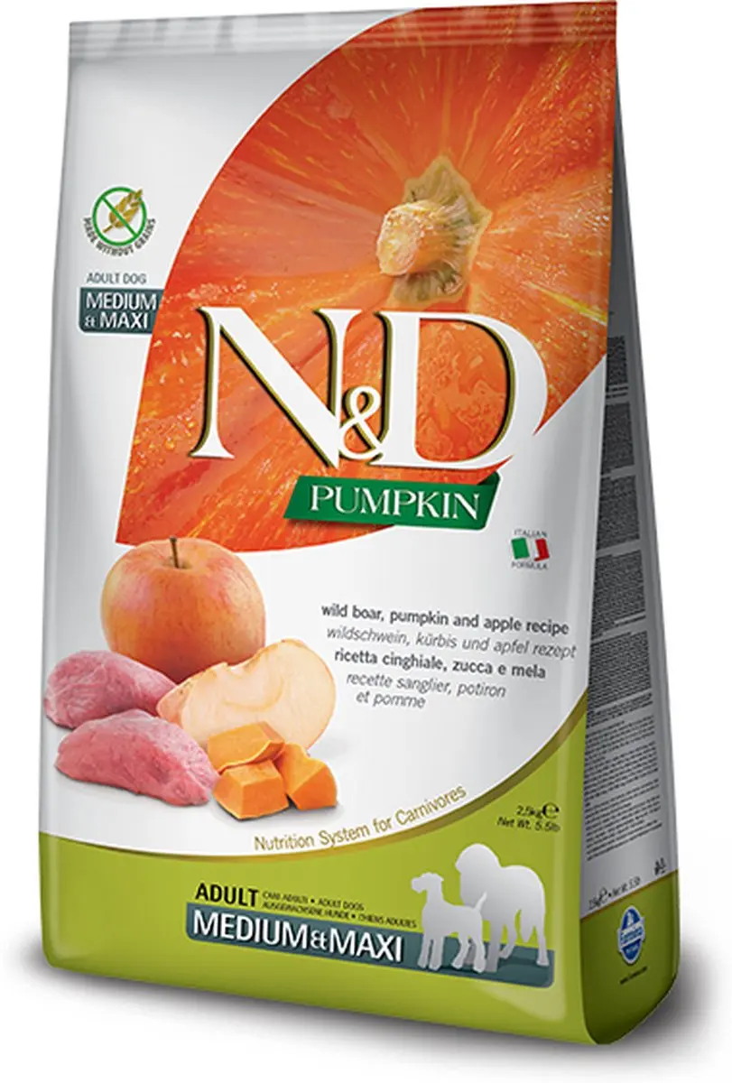 N&D Pumpkin Wild Zwijn Hondenvoer 12kg