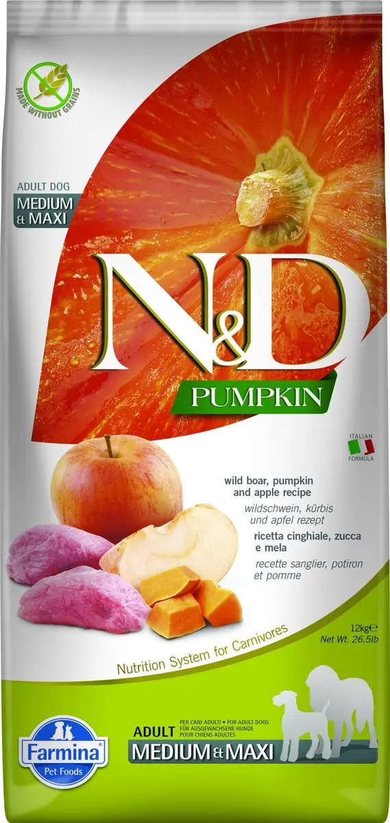 N&D Pumpkin Wild Zwijn Hondenvoer 12kg