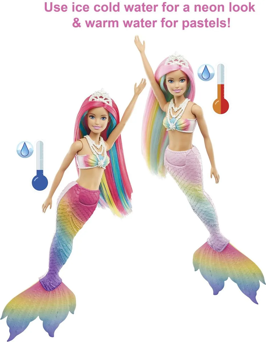 Barbie Dreamtopia Zeemeerminpop GTF89 - Meerkleurig
