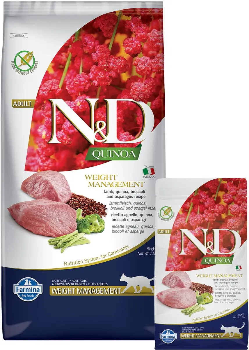 N&D Farmina Quinoa Weight Management Lam 5kg