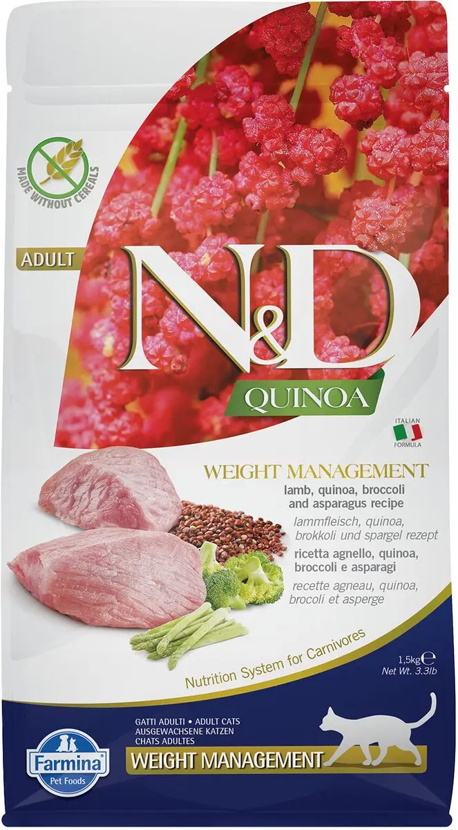 N&D Farmina Quinoa Weight Management Lam 5kg
