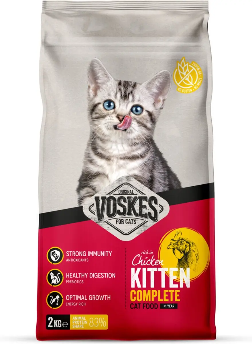 Voskes Kattenbrokken Kitten Kip 2kg