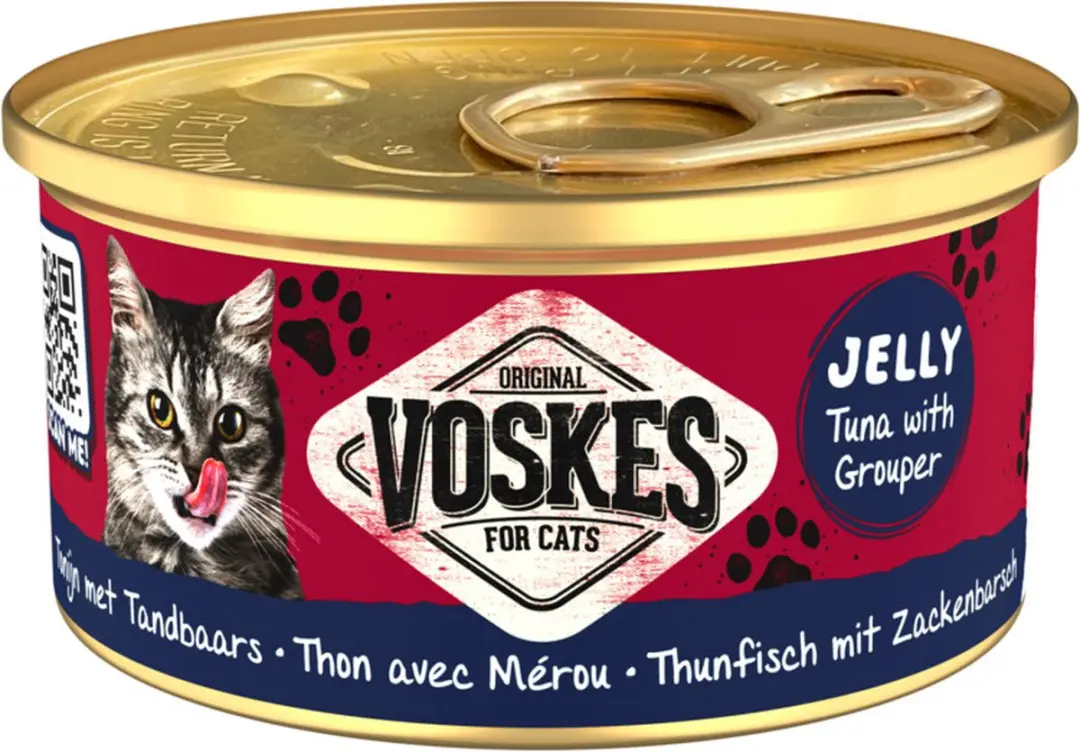 Voskes Kattenvoer Nat Tonijn met Tandbaars 85g