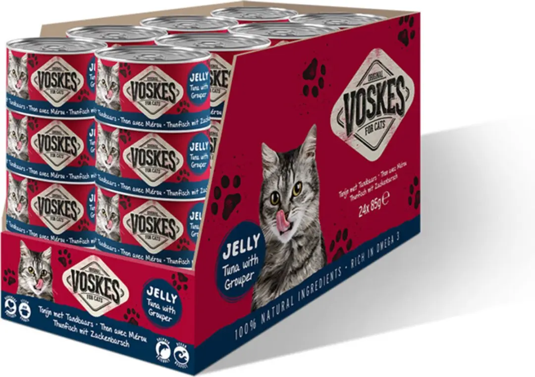 Voskes Nat Tonijn met Tandbaars Kattenvoer