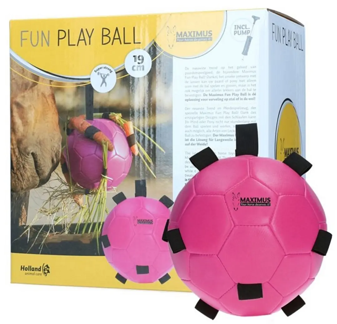Maximus Fun Play Ball Ø19cm Paardenspeelgoed Roze