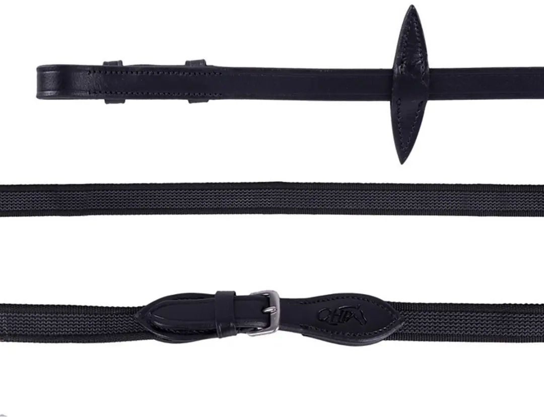QHP Teugel Antislip Black Full - Zwart