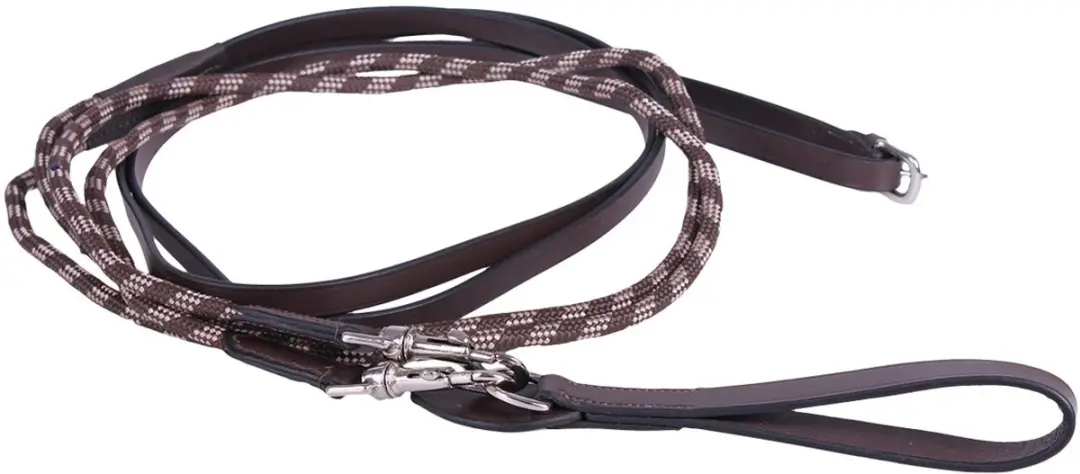 QHP Slofteugels Luxe Bruin - Pony