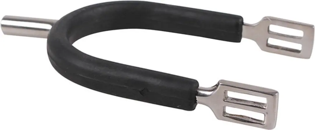 QHP Stompe Damesporen met Rubber - RVS - afbeelding 3 van 4