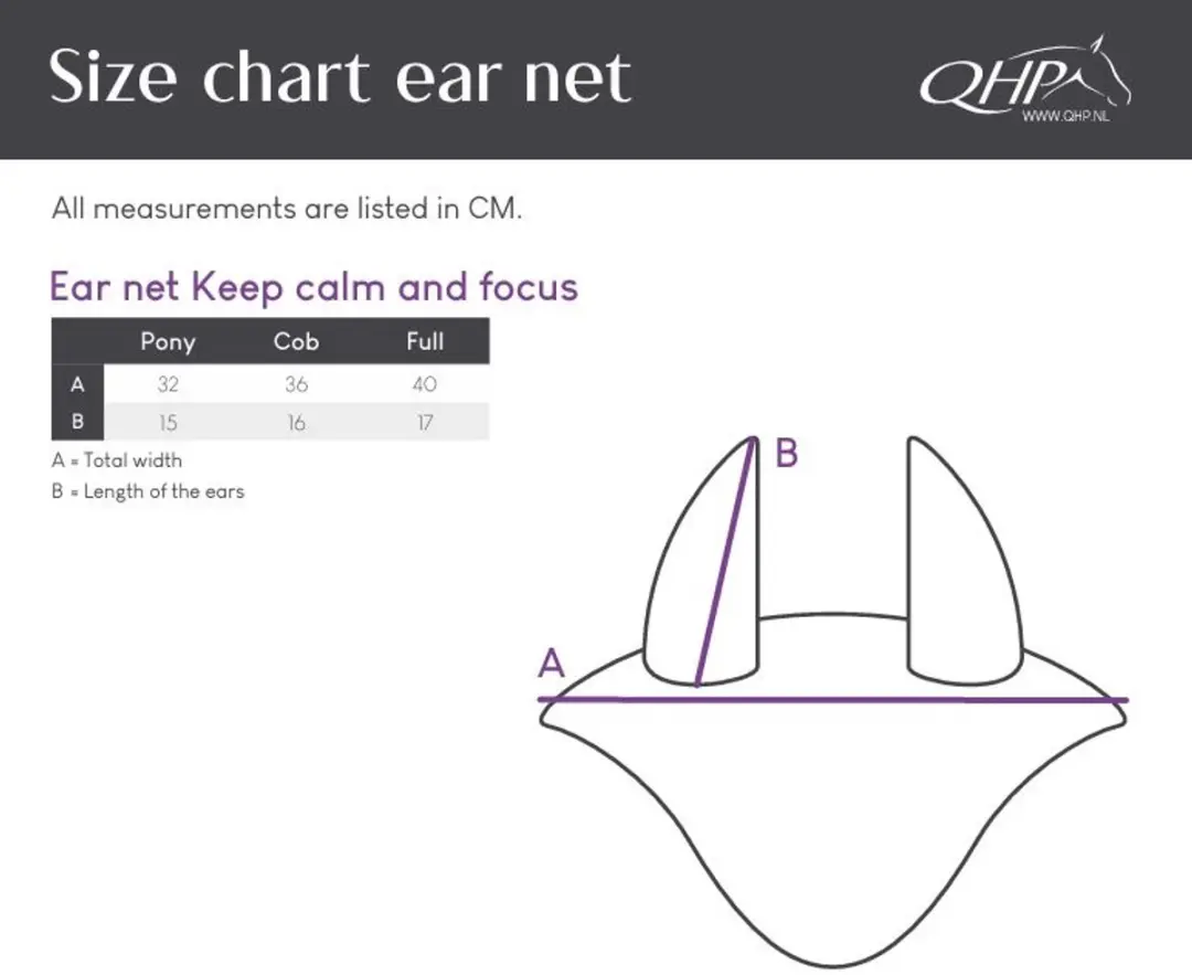 QHP Oornetje Keep Calm and Focus - Full - Zwart