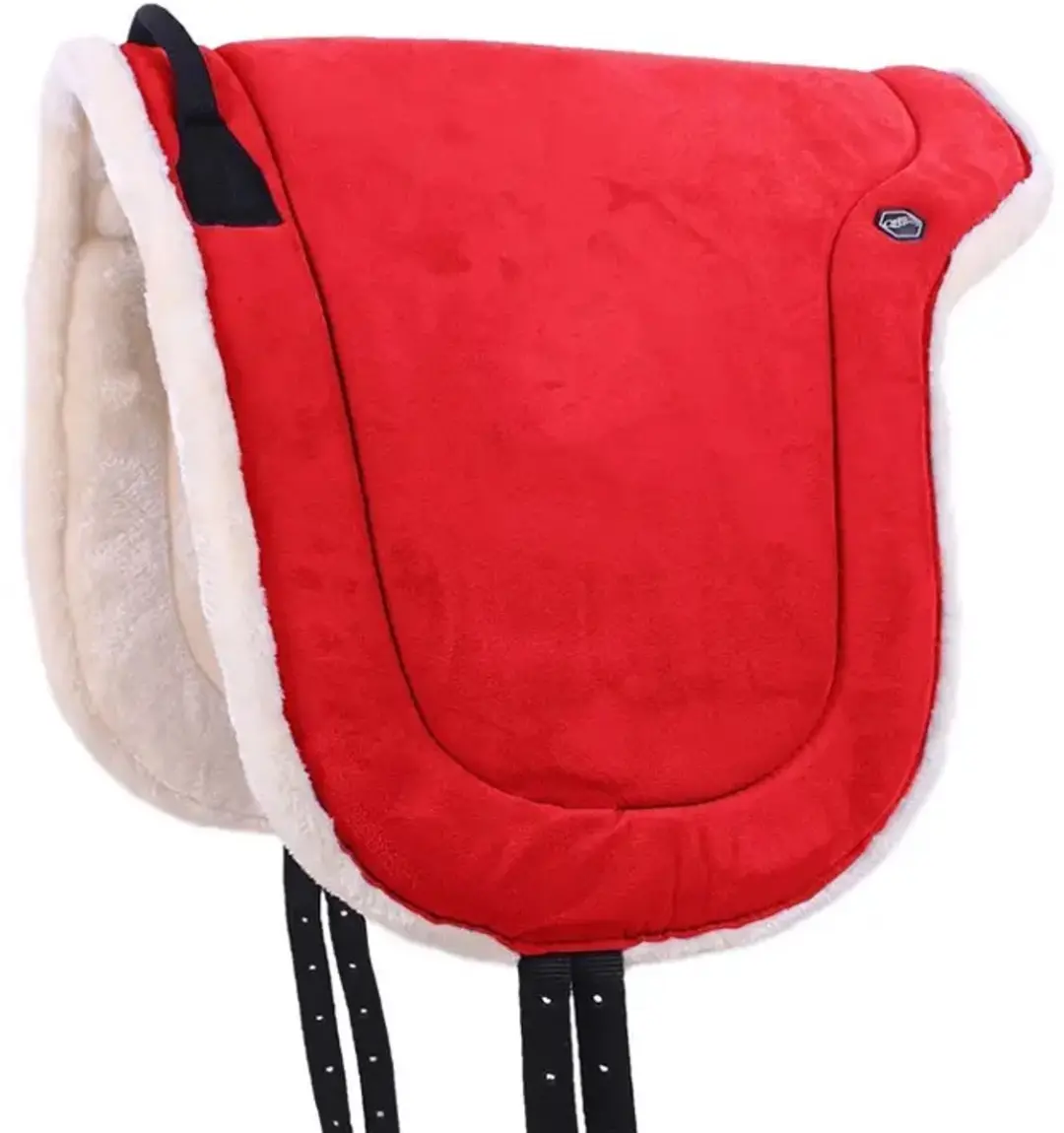 QHP Bareback Pad Full - Rood - afbeelding 6 van 6