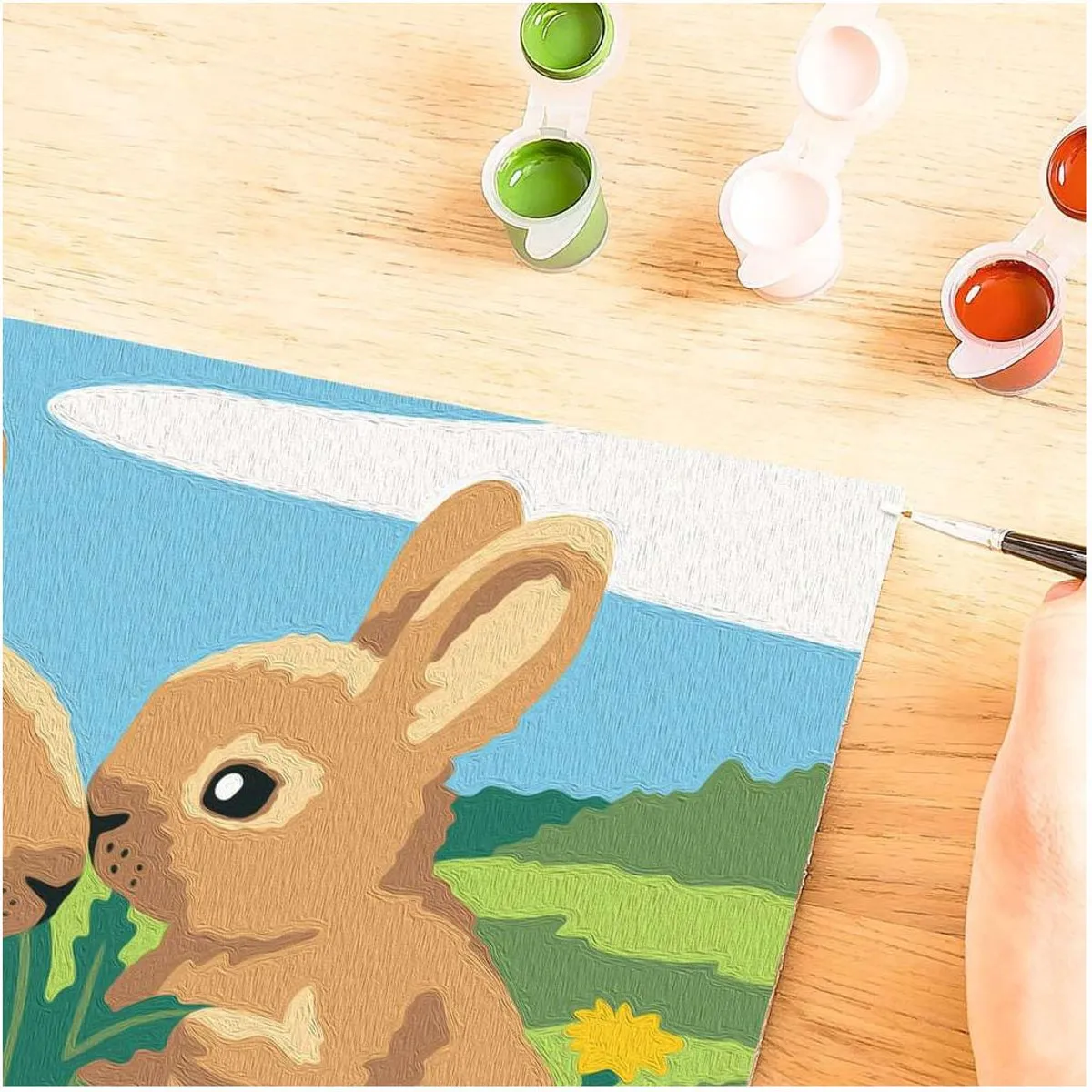 Ravensburger CreArt Bunny Friends Schilderen op Nummer - Meerkleurig - afbeelding 6 van 6