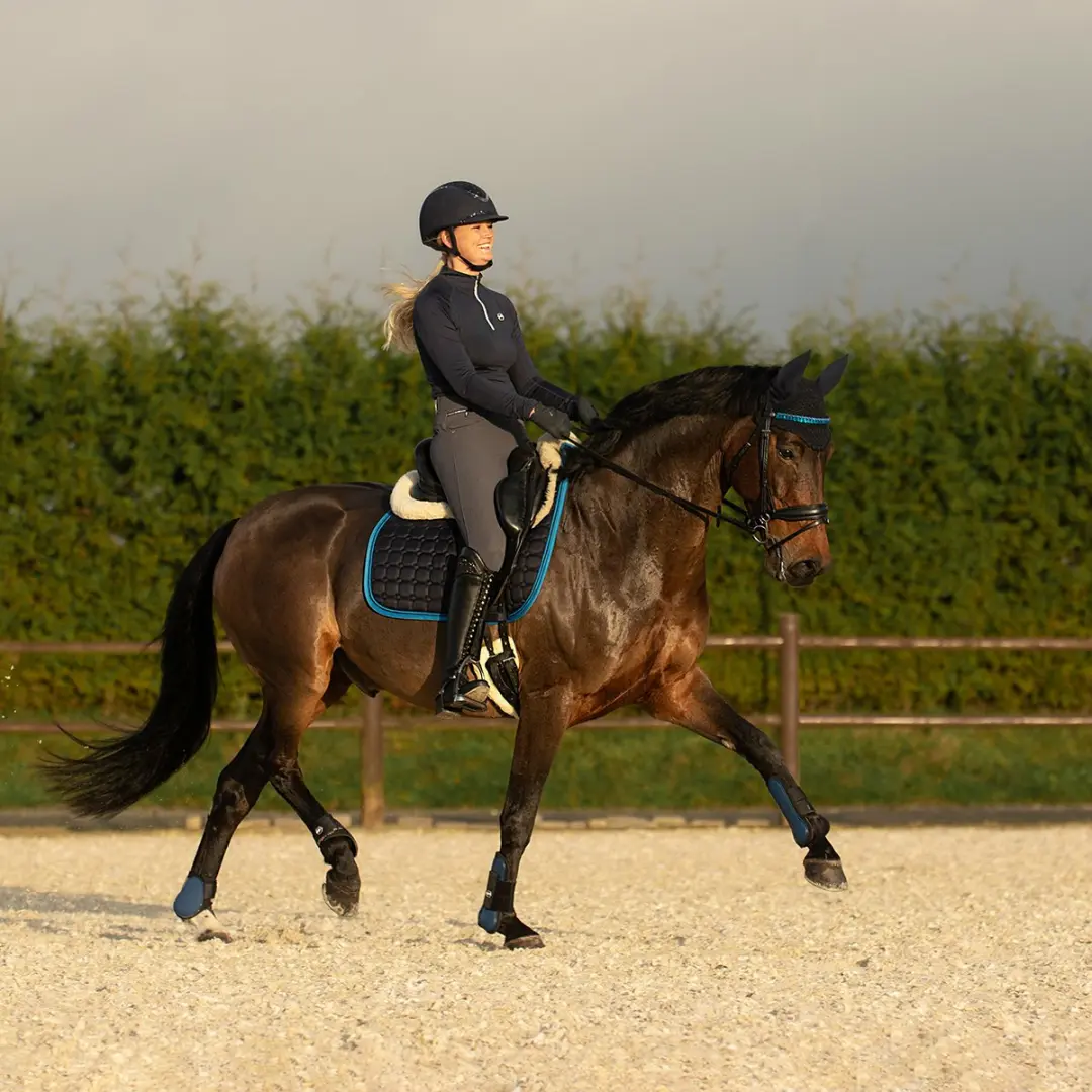 QHP Florence Zadeldek - Full - Donkerblauw - afbeelding 6 van 6