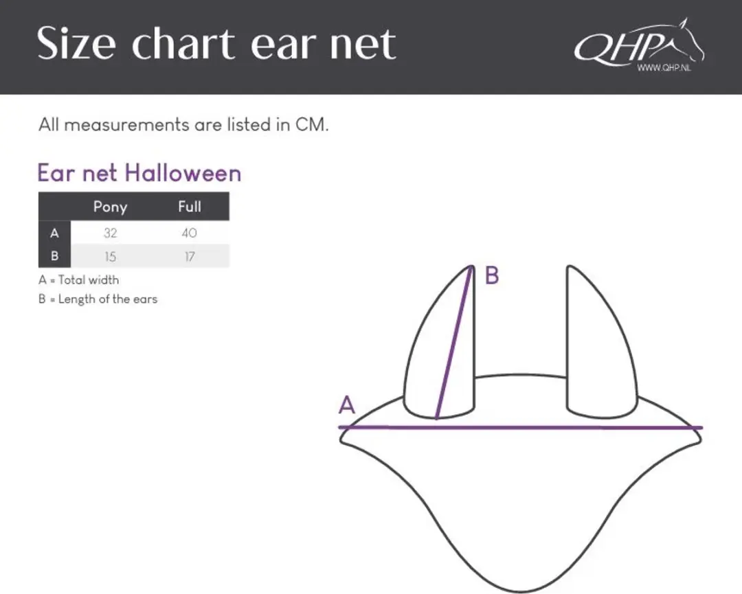 QHP Oornetje Halloween Cat - Full - Zwart