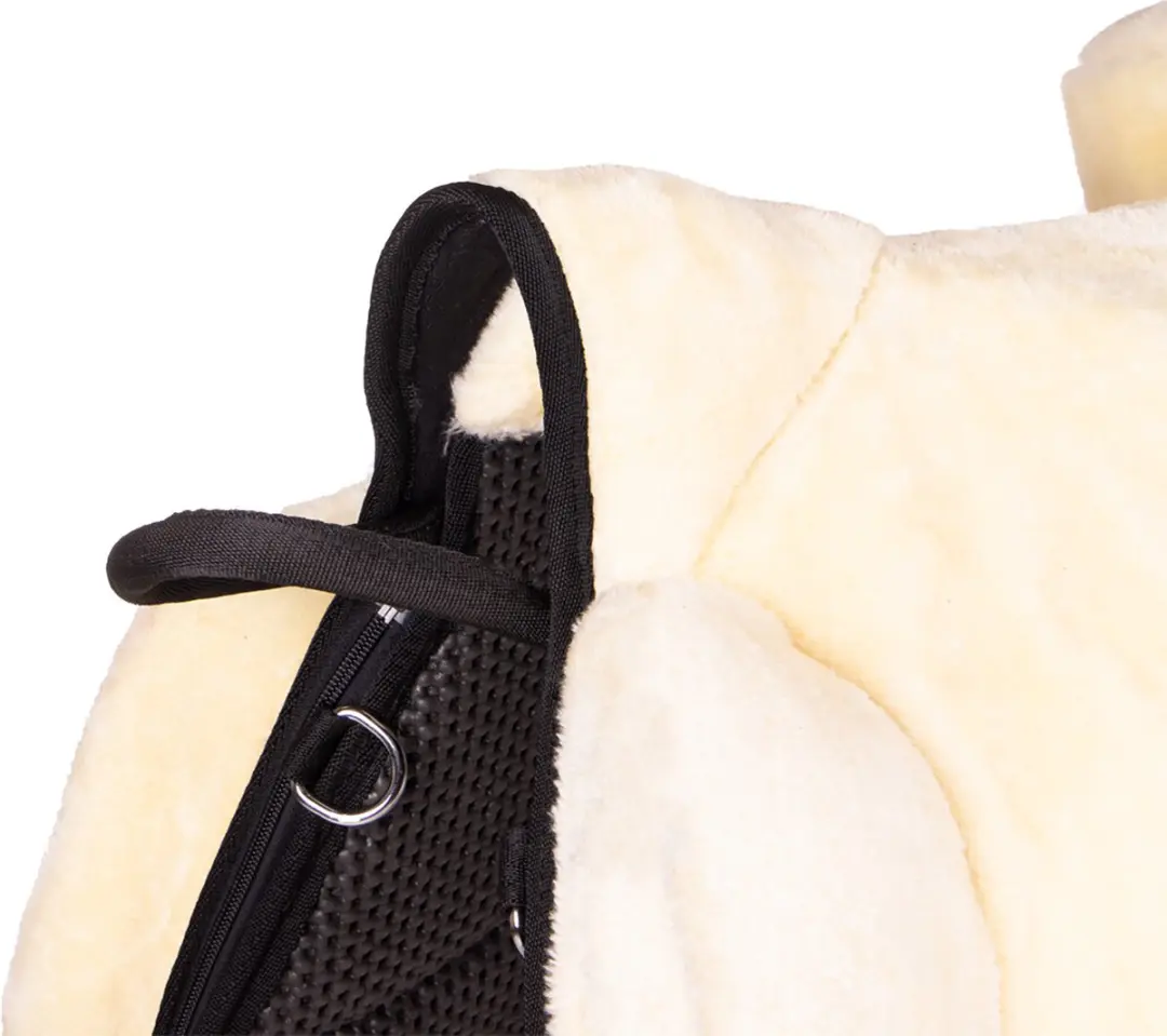 QHP Paardrijzadel Super Soft Full - Crème/Zwart