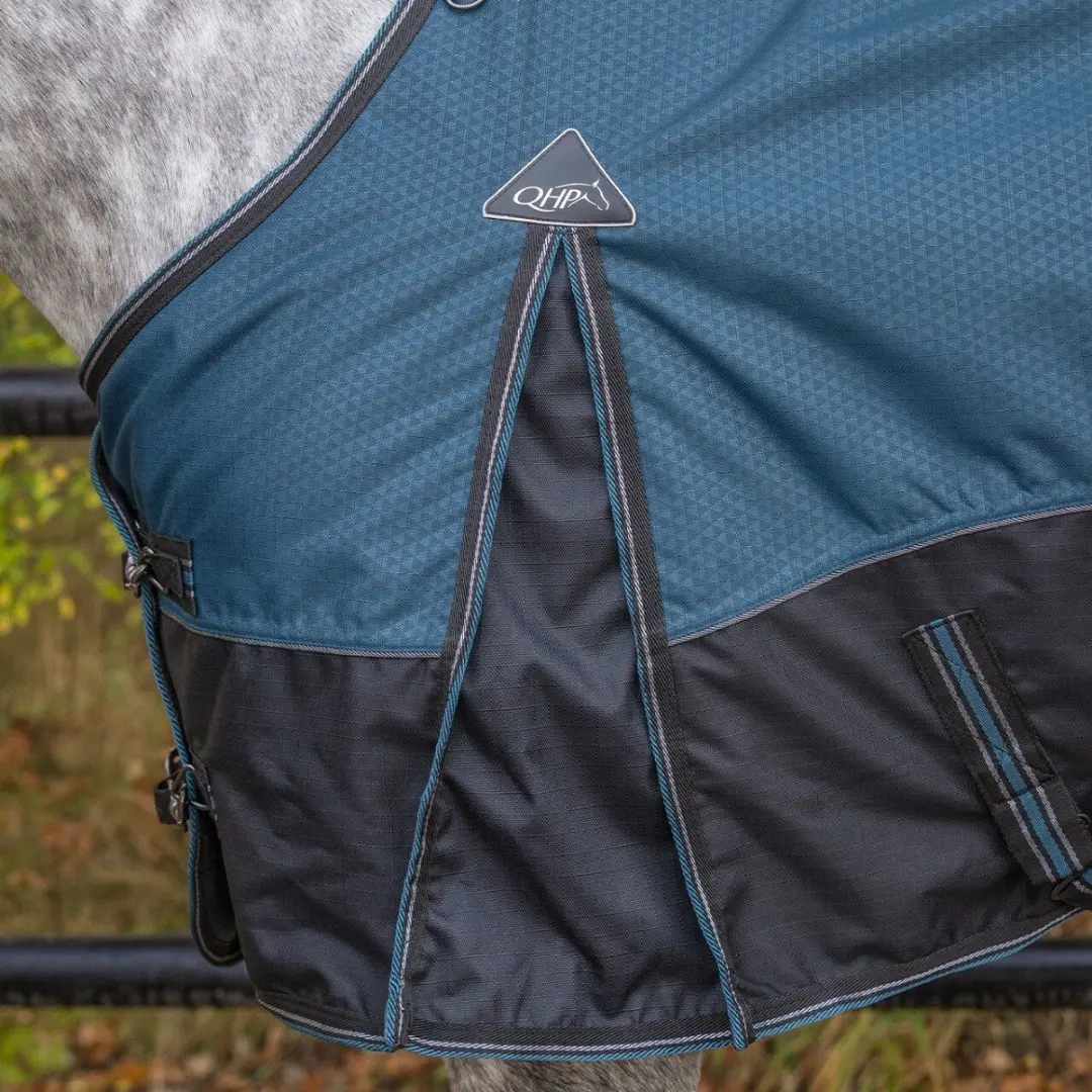 QHP Regendeken De Luxe 1200D Mystric Blue - 165cm - afbeelding 3 van 6