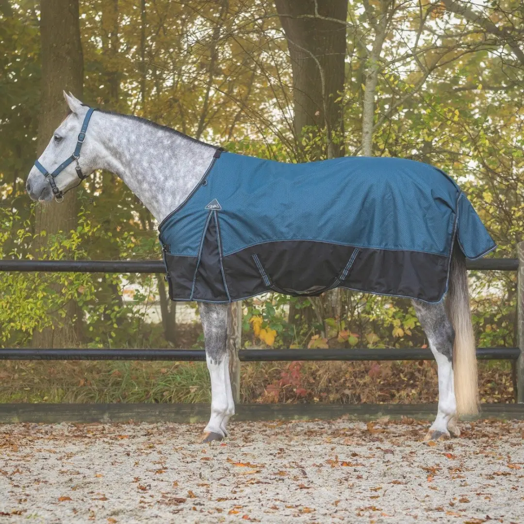 Regendeken de luxe 0 gram met fleecevoering 1200D mystric blue