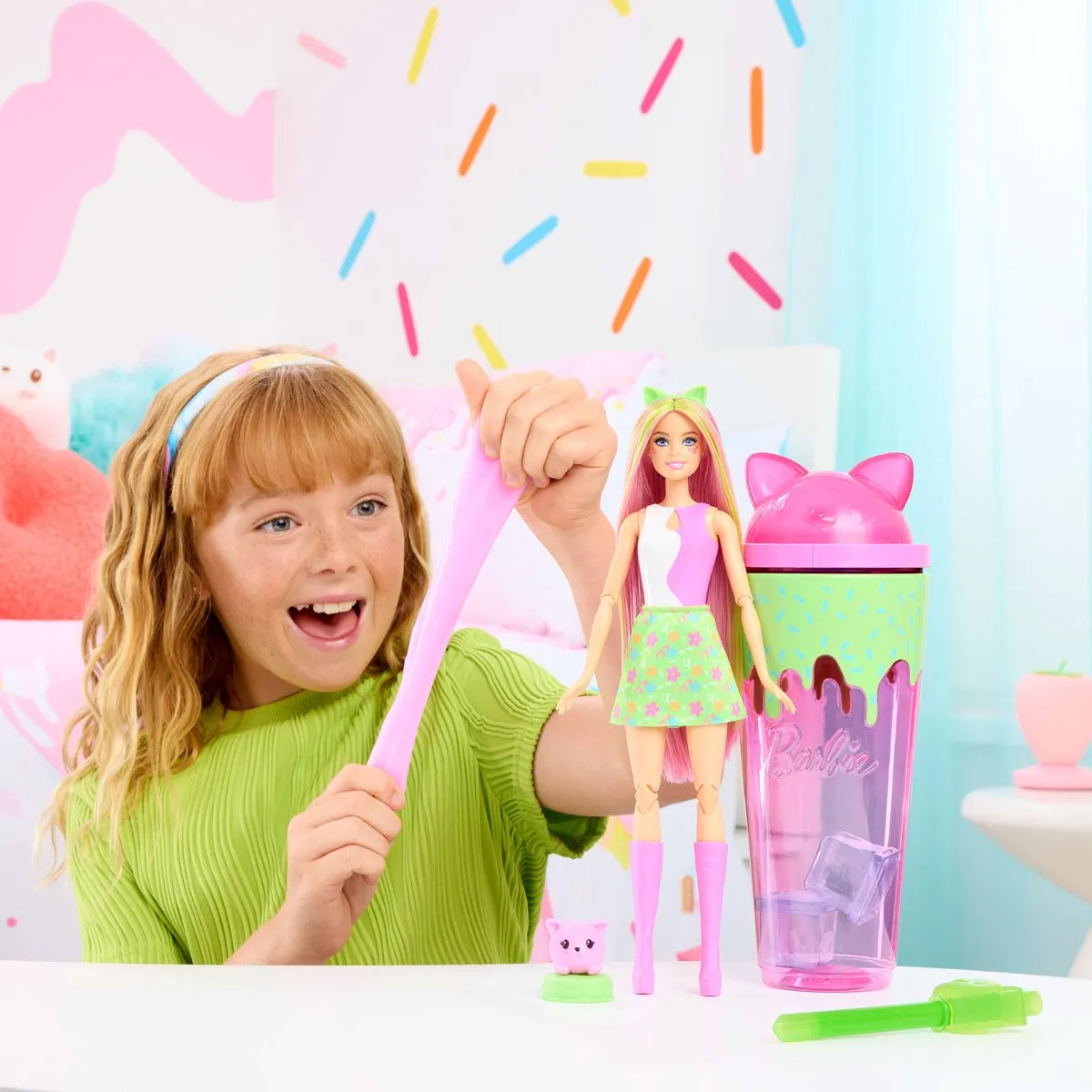 Barbie Pop Reveal Milkshake Kittenpop - JCN88 - Roze