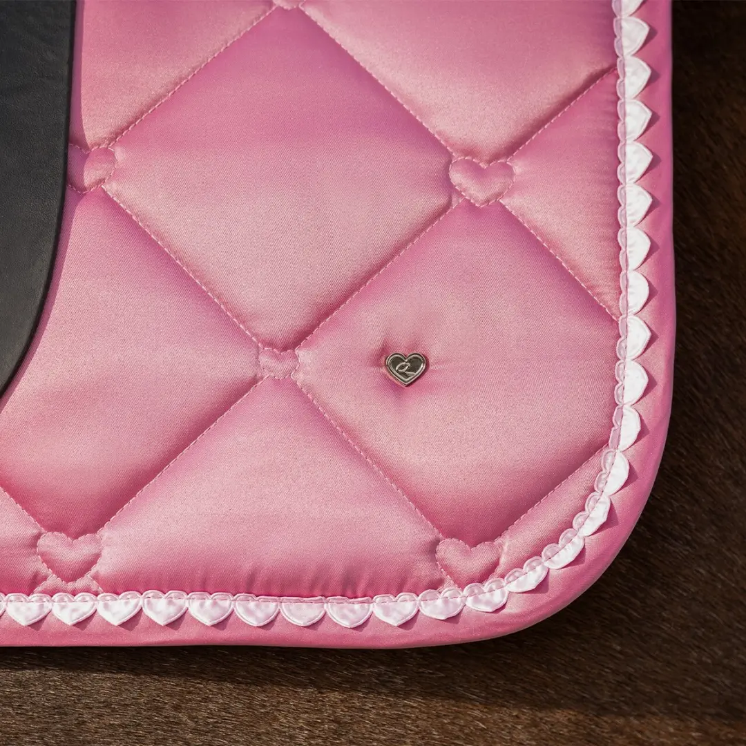 QHP LYVIA Zadeldek - Pony - Roze - afbeelding 2 van 6