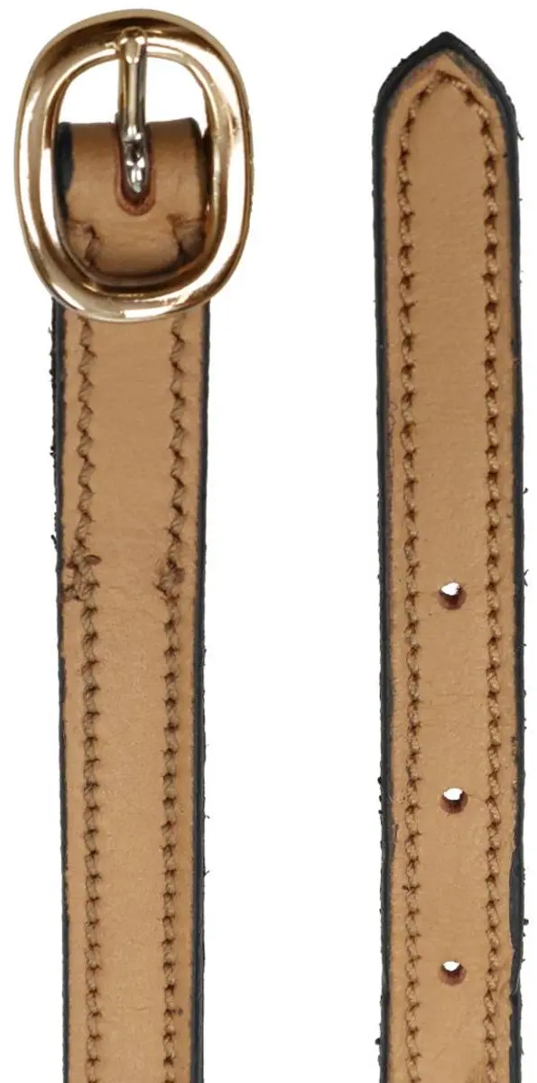 Epplejeck Luxe Leer Sporenriemen - Middenbruin-goud