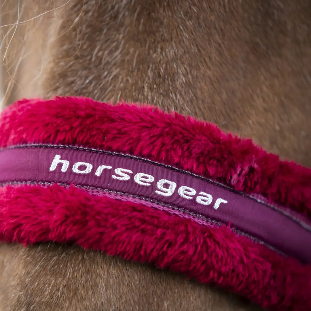 Horsegear Reno Halsterset - Cob - Donkerrood