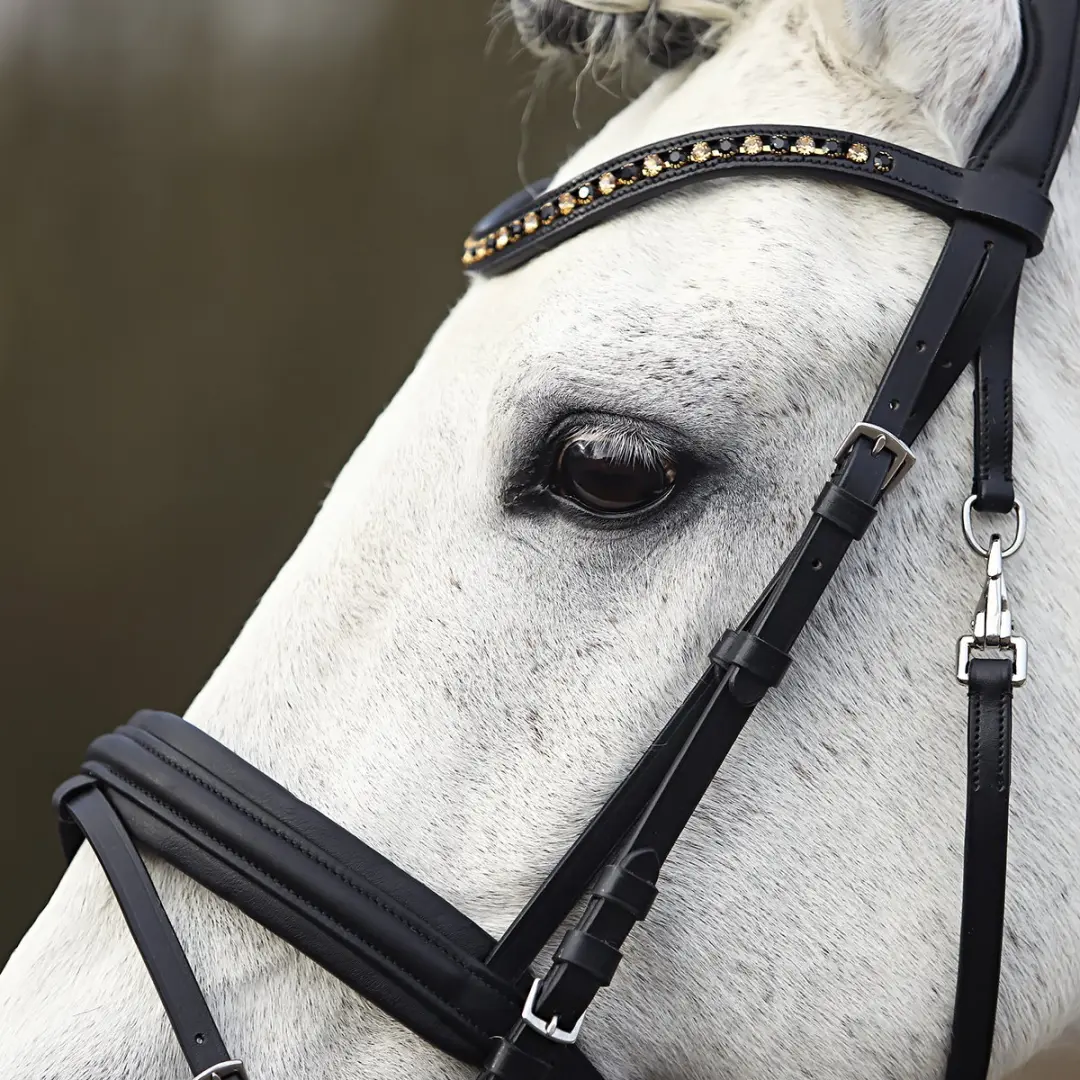 Horsegear Hoofdstel HGlembut Soft Pony - Zwart